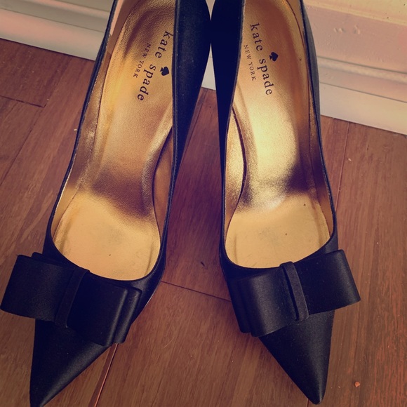 kate spade Shoes - kate spade New York ‘latrice’ black satin bow pump